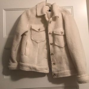 White Sherpa jacket